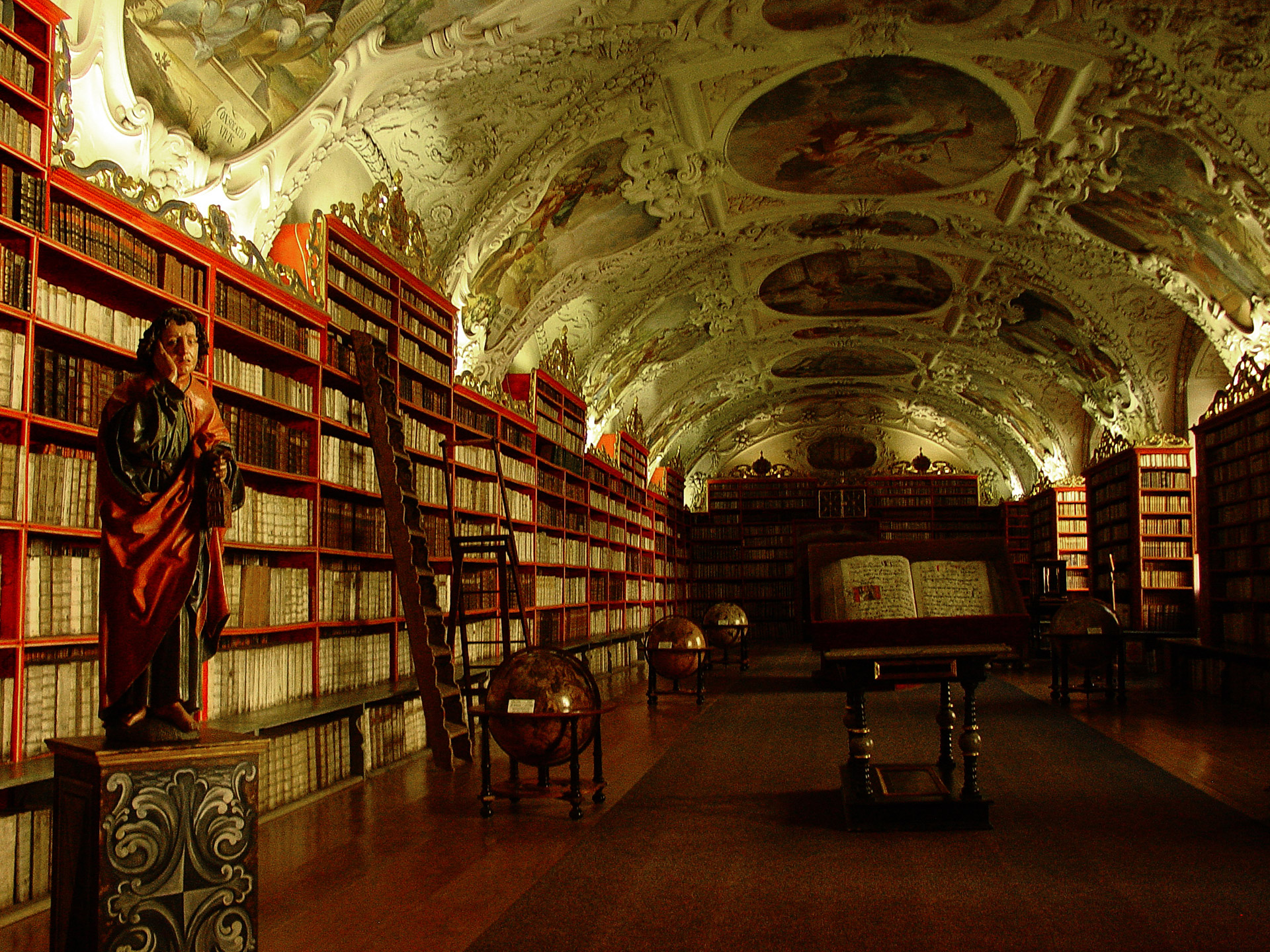 architektura, biblioteka, klasztor na Strahovie, Praga, barok, podróże, podróże po Europie, fotografia Monika Turska