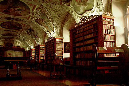 architektura barokowa, biblioteka, Strahov, opactwo, Praga, podróże, podróże po Europie, fotografia Monika Turska