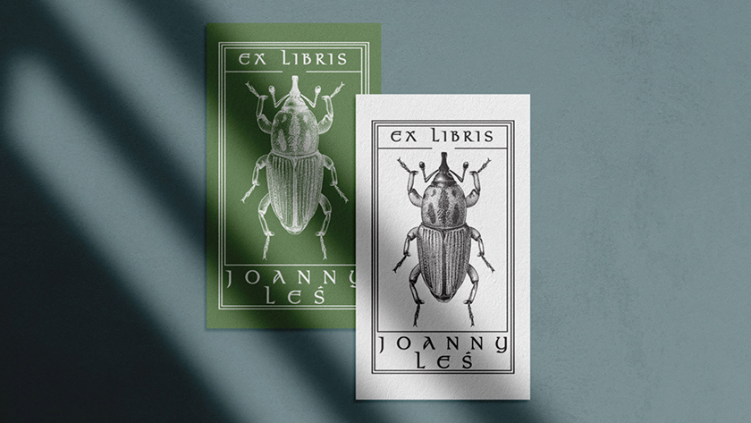 exlibris, ex libris, projekt ex librisu, projekt pieczątki, pieczątka, projekt graficzny, grafika Monika Turska